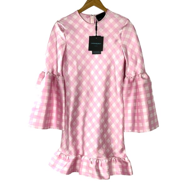 Cynthia Rowley Jane Gingham Dress in Pink Size 10 NWT - Picture 4 of 8